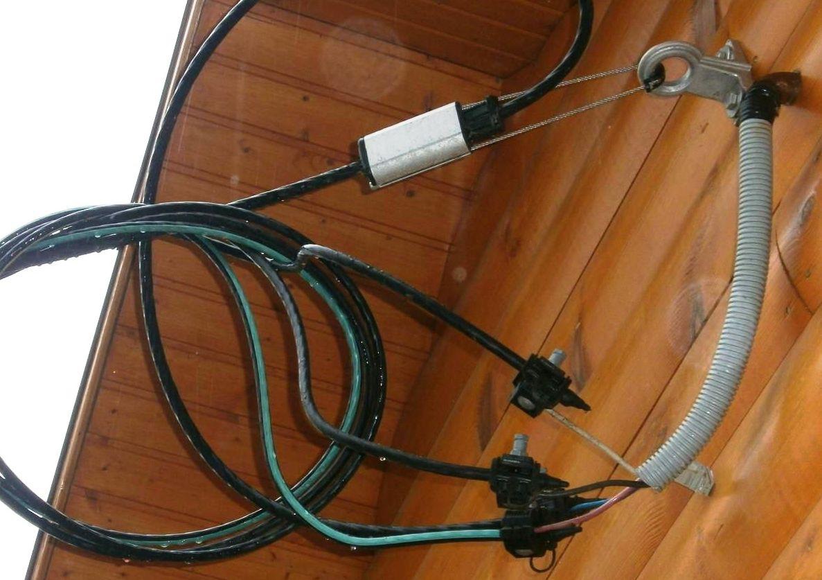 прокладка вводного кабеля в дом