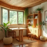 Экологичный домашний уют: создание природного интерьера и умных систем хранения из переработанных материалов